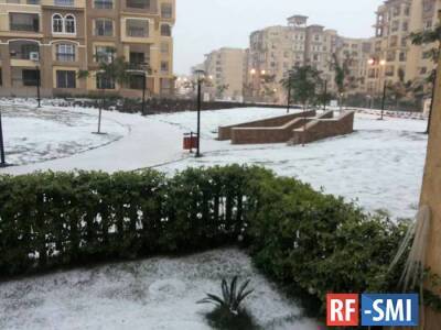 В Каире впервые за десятки лет выпал снег, в Александрии объявлена чрезвычайная ситуация