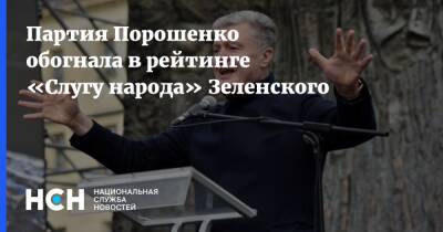 Партия Порошенко обогнала в рейтинге «Слугу народа» Зеленского