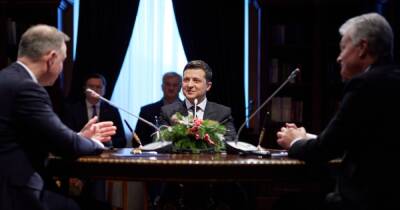Зеленский на Прикарпатье встретился с президентами Польши и Литвы (ФОТО)
