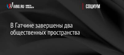 В Гатчине завершены два общественных пространства