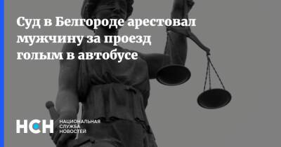 Суд в Белгороде арестовал мужчину за проезд голым в автобусе