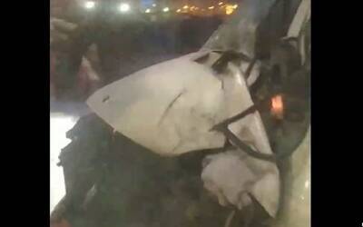 «ПАЗ» и микроавтобус лоб в лоб столкнулись на дороге из Мурино в Бугры – видео