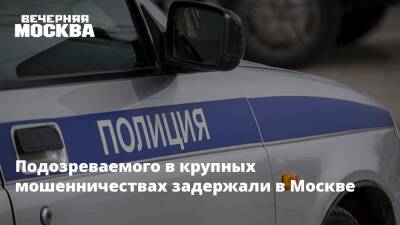 Подозреваемого в крупных мошенничествах задержали в Москве