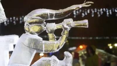 Фестиваль ледовой скульптуры превратил Томск в зимнюю сказку