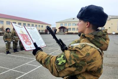 В Астрахани новобранцы батальона Росгвардии присягнули на верность Родине