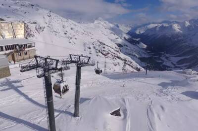 Курорт «Эльбрус» закрыт из-за снегопада и сильного ветра