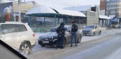 ДТП около «Барса на Московском» стало причиной серьёзной пробки в центре Рязани