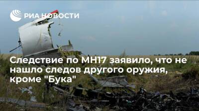 Следствие по MH17: не нашли на обломках никаких следов другого оружия, кроме ЗРК "Бук"