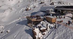 Курорт "Эльбрус" закрыт из-за сильного снегопада