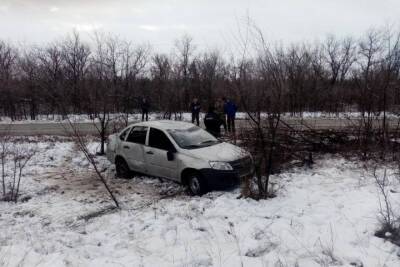 В Волгоградской области в опрокинувшейся «Ладе» пострадали 2 женщины