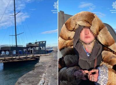В Одессе женщина угнала яхту и врезалась в бетонное ограждение