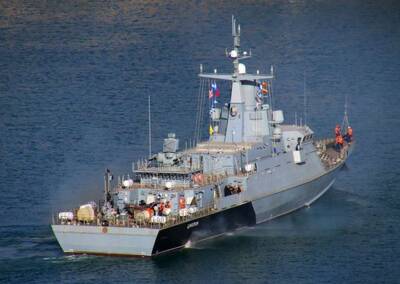 В оккупированном Крыму испытывают корабль, построенный на украинском заводе