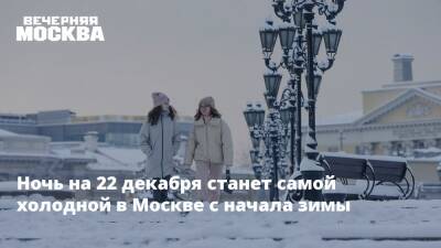 Ночь на 22 декабря станет самой холодной в Москве с начала зимы