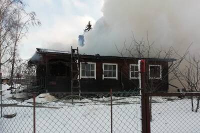 Новгородец пострадал при пожаре в деревне Марьино