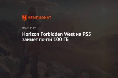 Horizon Forbidden West на PS5 займёт почти 100 ГБ