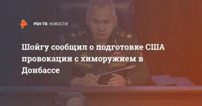 Шойгу сообщил о подготовке США провокации с химоружием в Донбассе