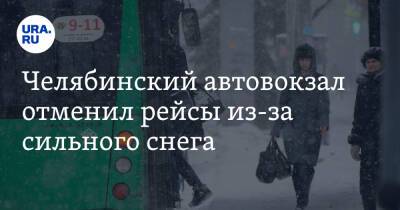 Челябинский автовокзал отменил рейсы из-за сильного снега