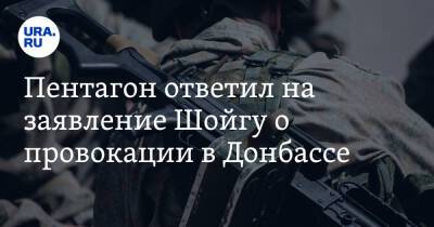 Пентагон ответил на заявление Шойгу о провокации в Донбассе