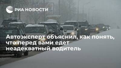 Егор Васильев - Автоэксперт Васильев заявил, что неадекватного водителя можно вычислить по стилю езды - ria.ru - Москва