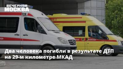 Два человека погибли в результате ДТП на 29-м километре МКАД - vm.ru - Москва