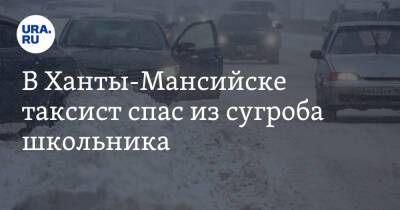 В Ханты-Мансийске таксист спас из сугроба школьника. Видео