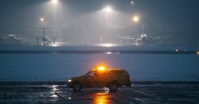Снегопад не влияет на работу Рижского аэропорта