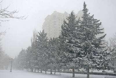 Завтра в Баку ожидается снежная и ветреная погода