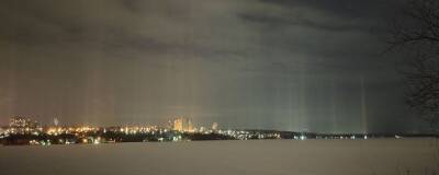 Воронежский астроном заснял световые столбы в небе над городом
