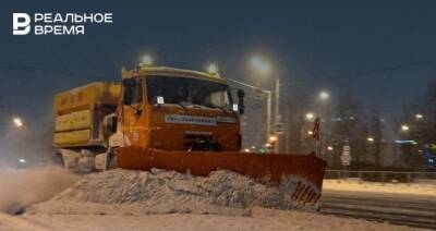 Сегодня ночью на уборку улиц Казани от снега выйдут 58 дорожных рабочих и 299 единиц спецтехники