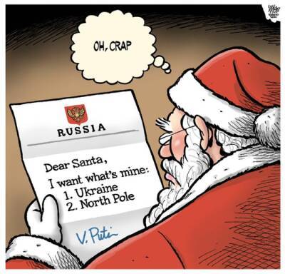 "НАТО, сдавайся!": Путина высмеяли на карикатурах за "ультиматум" Западу