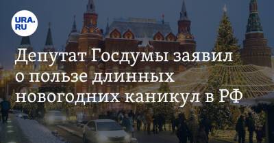 Депутат Госдумы заявил о пользе длинных новогодних каникул в РФ. «Люди реже в отпуск ходят»