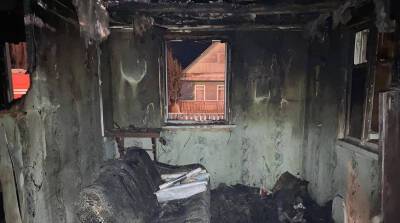 При пожаре частного дома в Глуске спасли пенсионера