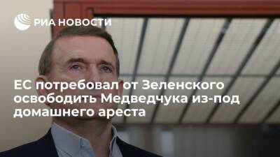 Евросоюз потребовал от президента Зеленского освободить Медведчука из-под домашнего ареста