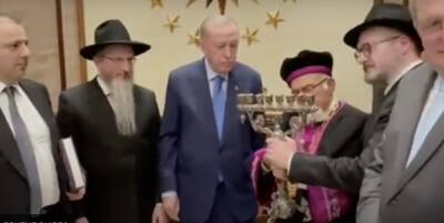 Эрдоган торжественно принял главного раввина России, Берла Лазара и других еврейских религиозных лидеров