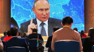 Прямой эфир: большая пресс-конференция Путина