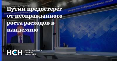 Путин предостерёг от неоправданного роста расходов в пандемию