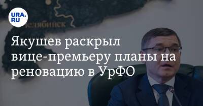 Якушев раскрыл вице-премьеру планы на реновацию в УрФО