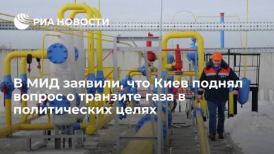 В МИД России заявили, что Украина подняла вопрос о транзите газа в политических целях