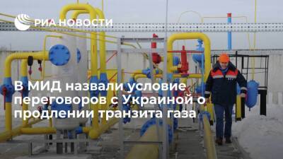 МИД: Россия готова к переговорам с Украиной о транзите газа при наличии покупателей