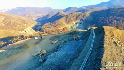 Строительство автодороги Ахмедбейли-Физули-Шуша продолжается ускоренными темпами (ФОТО)