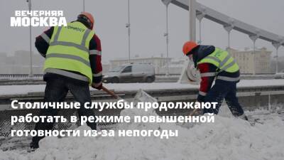 Коммунальщики работают в режиме повышенной готовности из-за непогоды в Москве