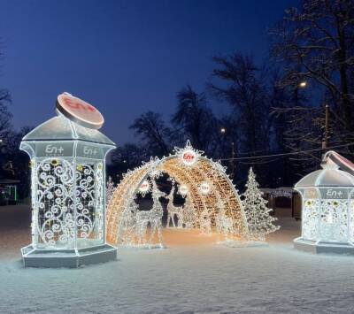 Зимнюю сказку создала «Волгаэнерго» в Автозаводском парке