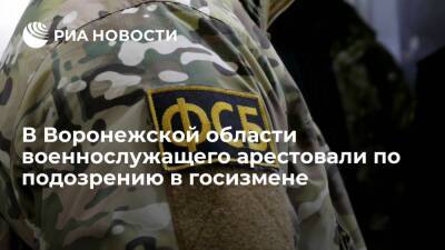 В Воронежской области арестовали военнослужащего Западного ВО по подозрению в госизмене