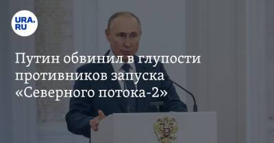 Путин обвинил в глупости противников запуска «Северного потока-2»