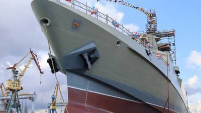 Новейший патрульный корабль «Сергей Котов» провёл учения в Чёрном море
