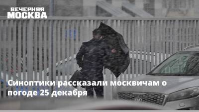 Синоптики рассказали москвичам о погоде 25 декабря