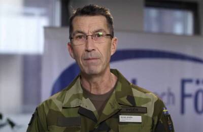 Главком ВС Швеции: Из-за высокой концентрации войск РФ у границ Украины шведская армия повышают свою активность