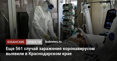 Еще 561 случай заражения коронавирусом выявили в Краснодарском крае