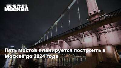 Пять мостов планируется построить в Москве до 2024 года