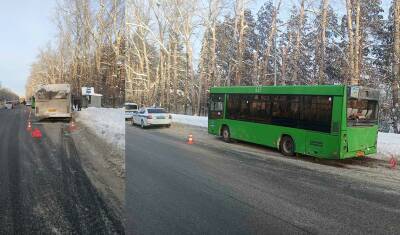 На трассе Тюмень - Курган столкнулись два автобуса МАЗ